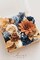Ling's Moment Burnt Orange & Navy Artificial Flowers and Greenery Grand Combo Box Set, Terracotta Fake Flower for DIY Wedding Bridal Bouquet, Centerpieces Decor, Floral Arrangement Decor, etc.